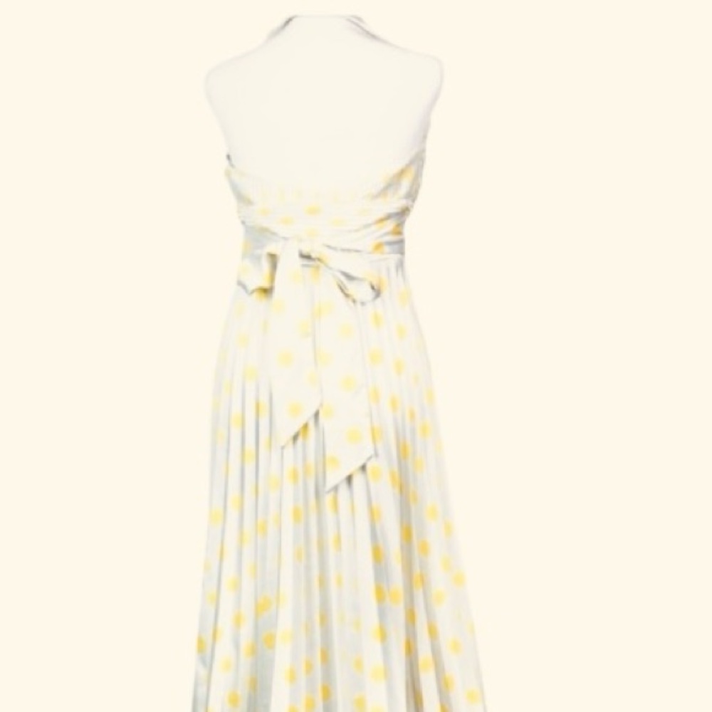 Betsey Johnson Yellow Polka Dot
Halter Pleated Midi Dress Size 2
Y2K Style - Picture 10 of 13